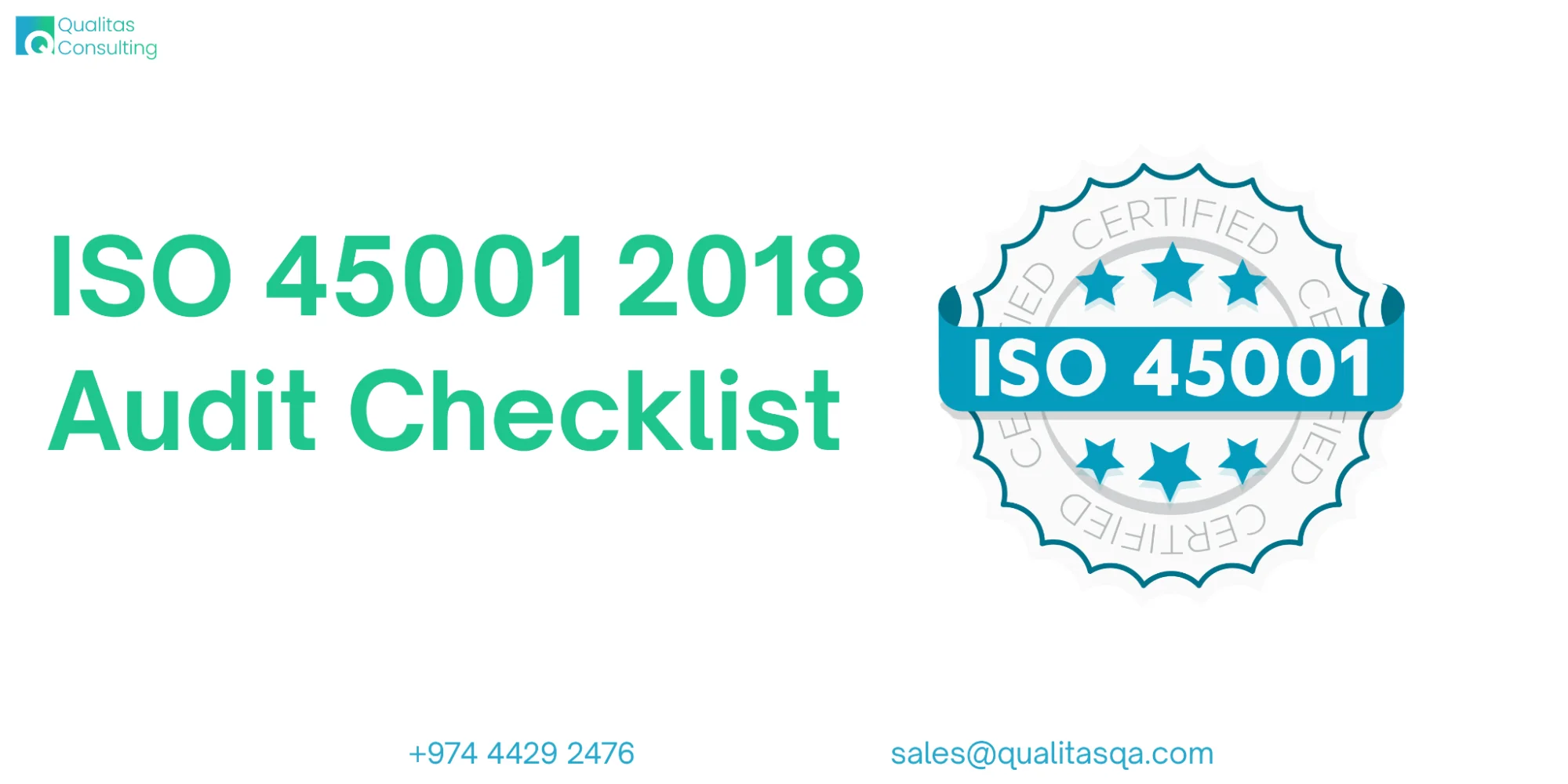 ISO 45001 2018 Audit Checklist Qatar Complete Guide