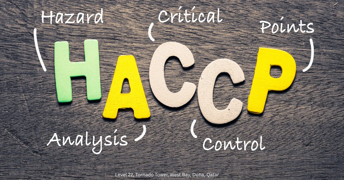 HACCP analysis graphic highlighting hazard analysis, critical control points, and control measures for HACCP Certification in Qatar